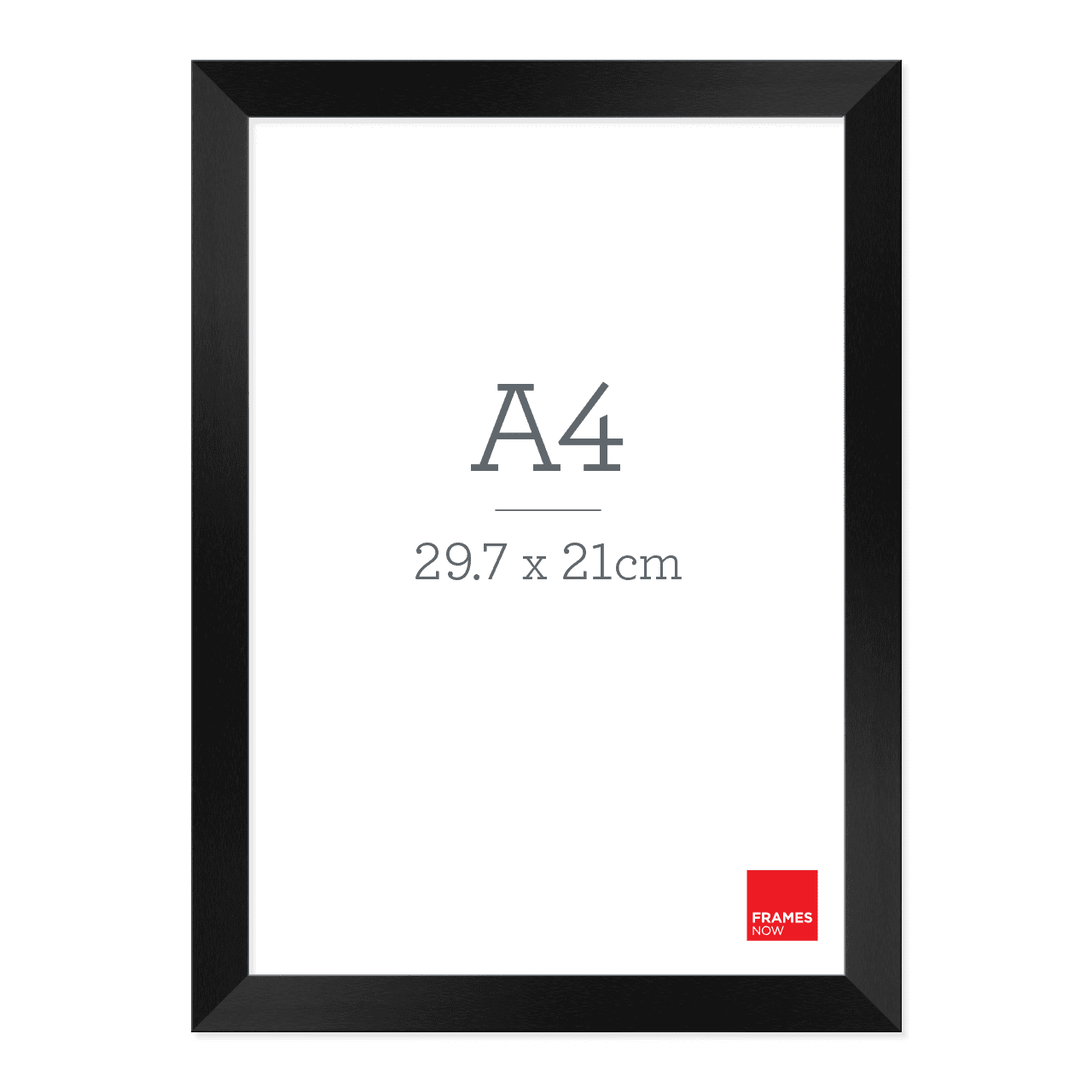 Premium Matte Black Box Picture Frame For A4 Artwork – Frames Now