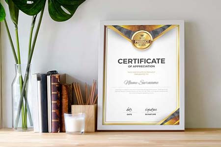 Certificate Frames