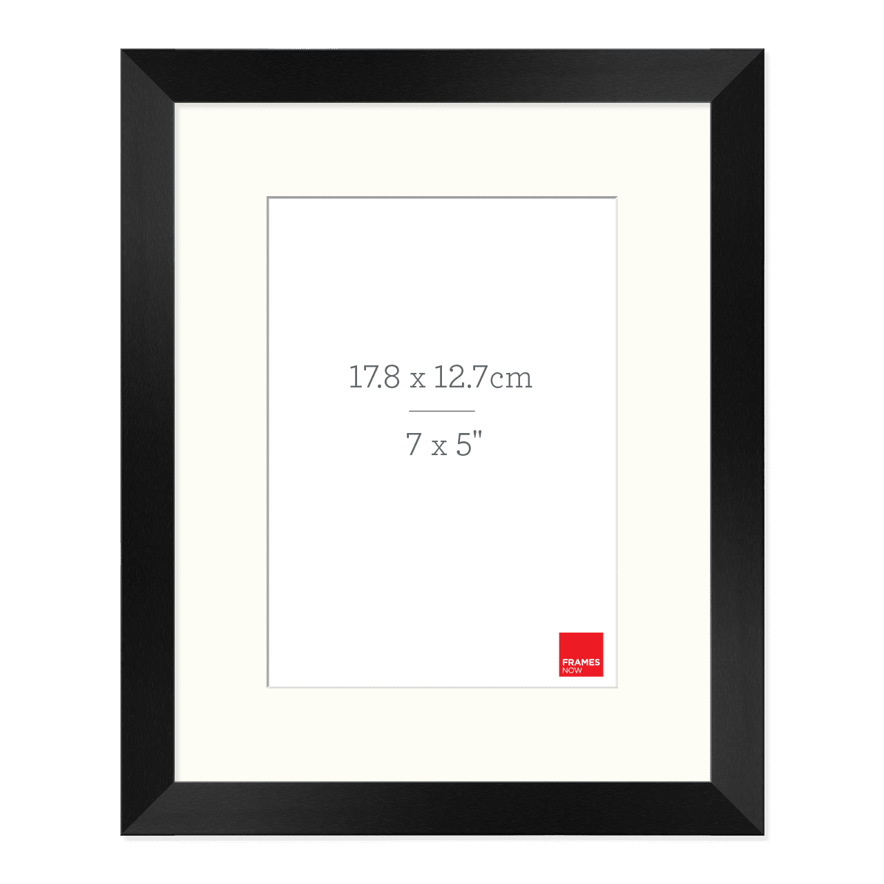 Premium Matte Black Box Picture Frame with Matboard for 17.8 x 12.7cm ...