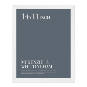 McKenzie & Whittingham Matte White Picture Frame for 35.5 x 28cm Artwork