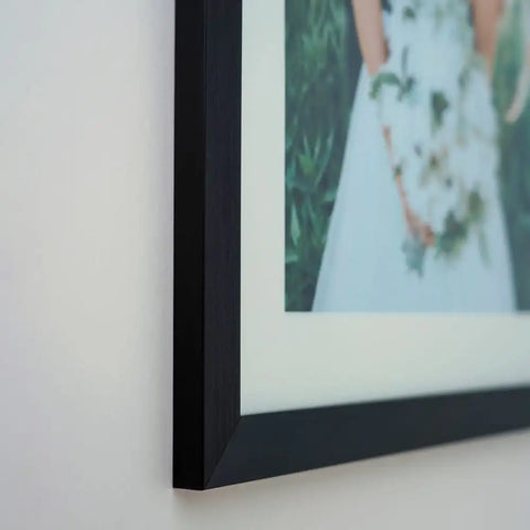 Premium Black Timber Finish Picture Frame for A1 Artwork